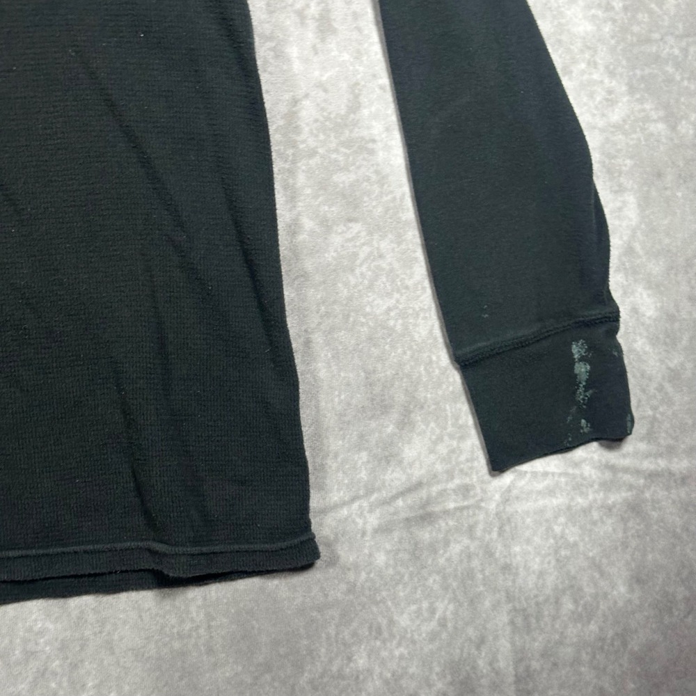 Polo Ralph Lauren Mens 2XL Waffle Knit Thermal Long Sleeve Shirt Black Red Pony - Picture 4 of 8